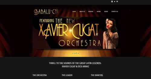 Xavier Cugat Orchestra Website